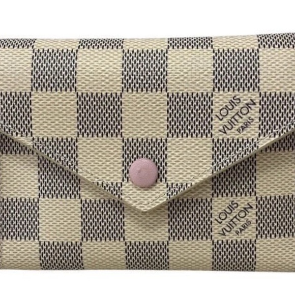 Louis Vuitton Handbags - Louis Vuitton Porte feuille Victorine Damier Azur Rose Ballernia Wallet EUC